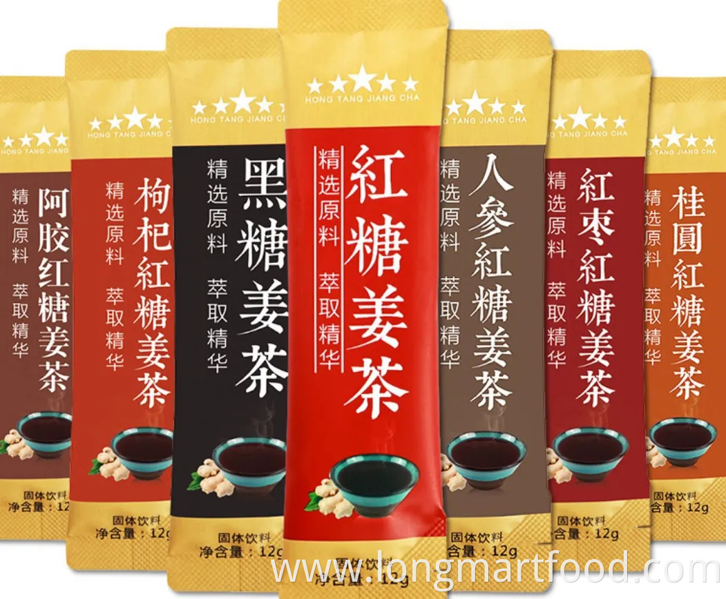 Free Sample Women Peroid Pain Relief Womb Detox Brown Sugar Honey Ginger Tea